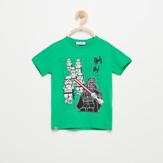 Reserved - T-shirt star wars - Zielony - męska mietowy Reserved 116 