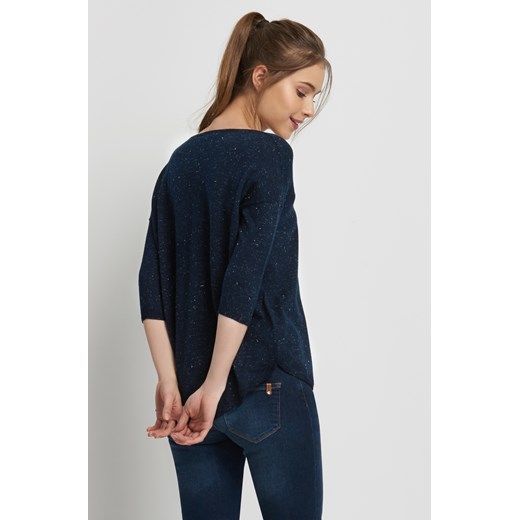 Sweter oversize z metaliczną nitką czarny Orsay XL orsay.com