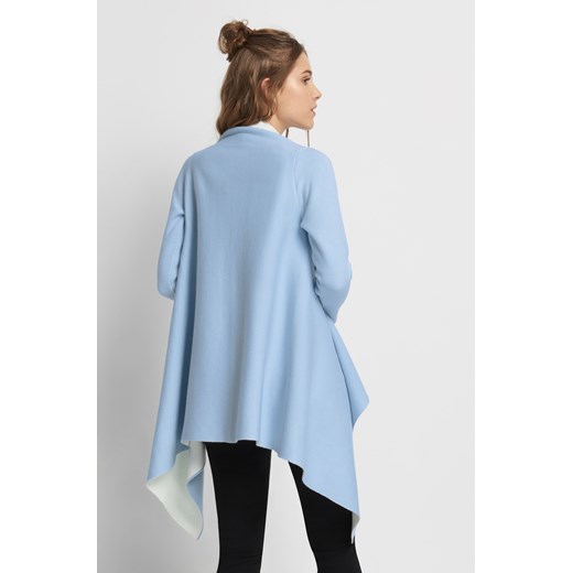 Asymetryczny sweter bez zapięcia Orsay niebieski S orsay.com