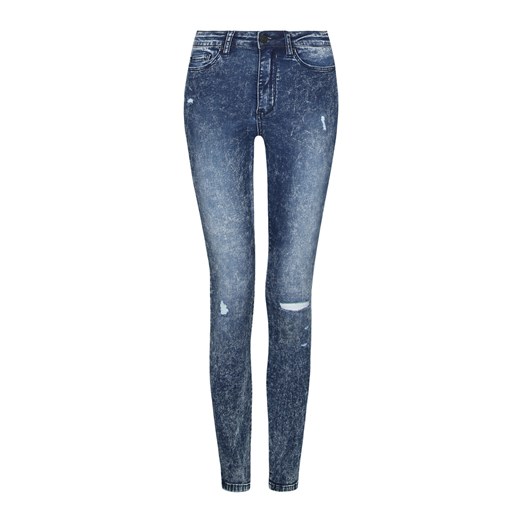Blue Acid Wash Skinny Jeans  Tally Weijl niebieski  