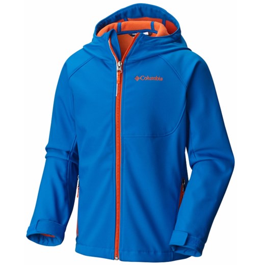 Kurtka / bluza SOFTSHELL COLUMBIA Cascade Ridge niebieska/pomarańczowa (blue/orange) niebieski Columbia 164 (XL) Czerwony Kapturek