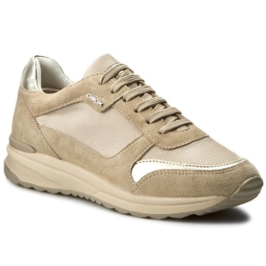 Sneakersy GEOX - D Airell C D642SC 02214 C6738 Lt Taupe bezowy Geox 39 eobuwie.pl