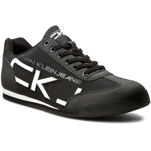Sneakersy CALVIN KLEIN JEANS - Cale SE8454 Black/White  Calvin Klein 45 eobuwie.pl
