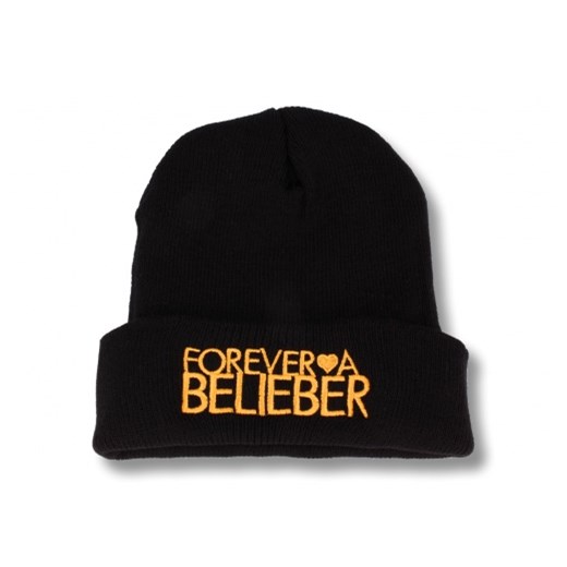 CZAPKA BEANIE FOREVER LOVE A BELIEBER Pink Box czarny