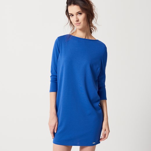 Mohito - Sukienka o minimalistycznym kroju - Niebieski niebieski Mohito L 