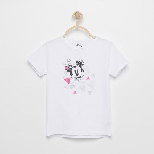 Reserved - T-shirt z nadrukiem mickey mouse - Biały