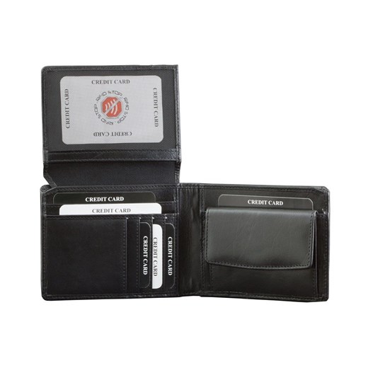 ✅ Męski Portfel RFID Wbudowana Ochrona RFID Dowód Rejestracyjny Monety
