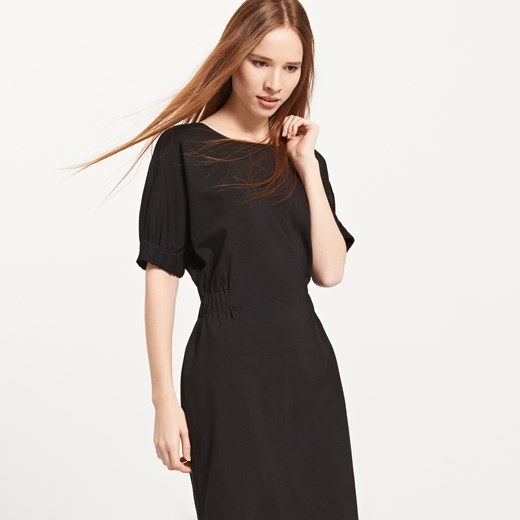 Reserved - Gładka sukienka - Czarny bialy Reserved XS 