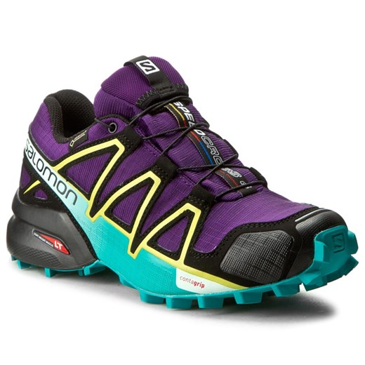 Buty SALOMON - Speedcross 4 Gtx W GORE-TEX 392405 20 G0 Acai/Deep Peacock Blue/Sulphur Spring