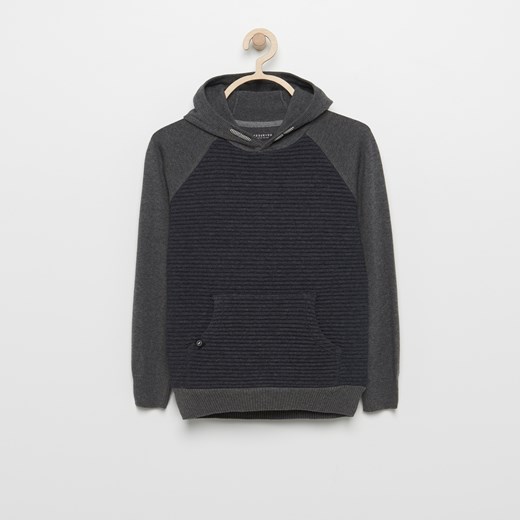 Reserved - Sweter z kapturem - Szary