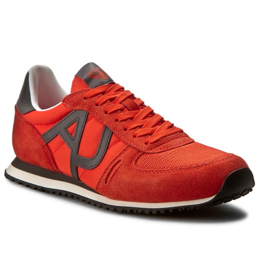 Sneakersy ARMANI JEANS - 935027 7P420 02465 Orange 1664 Armani Jeans czerwony 43 eobuwie.pl