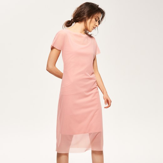 Reserved - Koronkowa sukienka - Różowy rozowy Reserved XS 