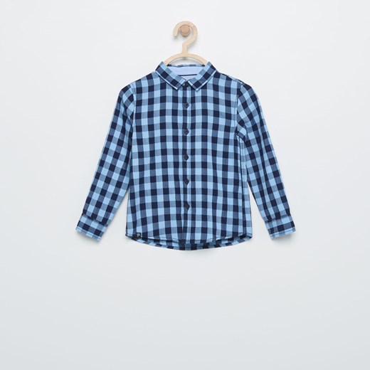 Reserved - Koszula w kratkę - Granatowy Reserved niebieski 92 