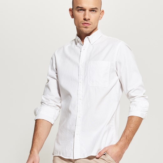 Reserved - Bawełniana koszula - Biały Reserved  L 