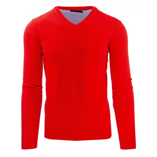 Sweter męski czerwony (wx0758)
