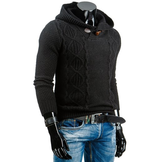 Sweter męski czarny (wx0661)