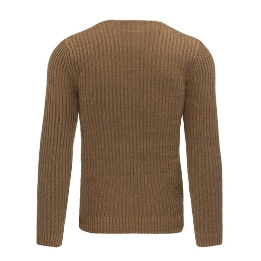Sweter męski brązowy (wx0829)