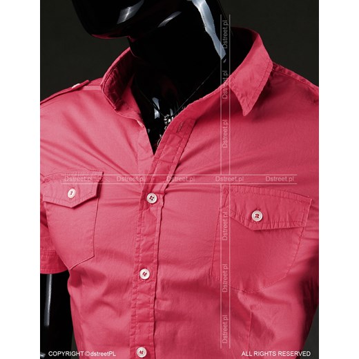 Różowa męska koszula (kx0305)