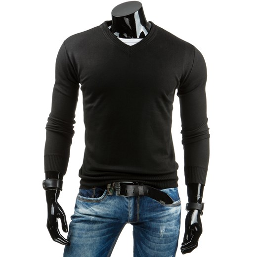 Sweter męski czarny (wx0683)