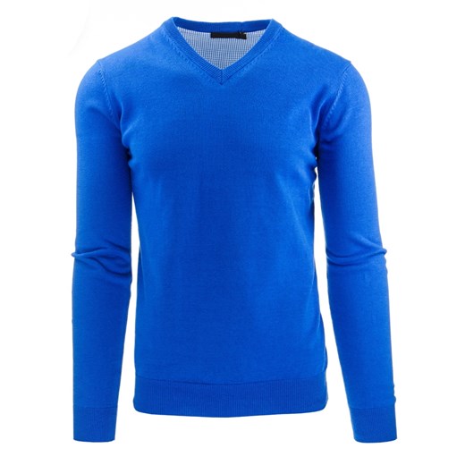 Sweter męski niebieski (wx0756)