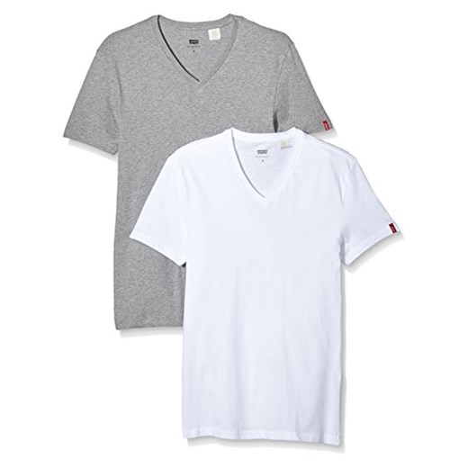 Levi's męski T-shirt Slim 2-pak z dekoltem w serek -  xxl