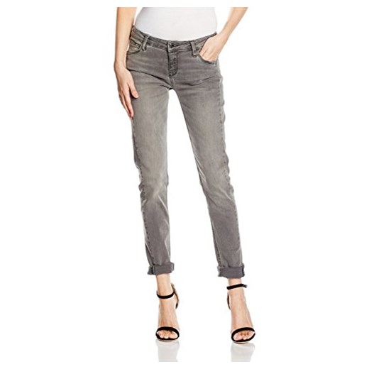 Spodnie jeansowe Cross Jeans Adriana dla kobiet, kolor: szary