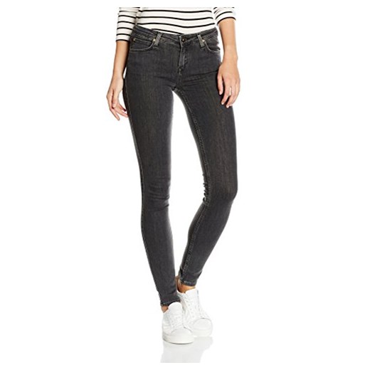 Spodnie jeansowe Lee SCARLETT dla kobiet, kolor: szary