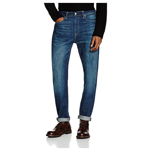 Spodnie jeansowe Levi's 522 SLIM TAPER dla mężczyzn, kolor: niebieski