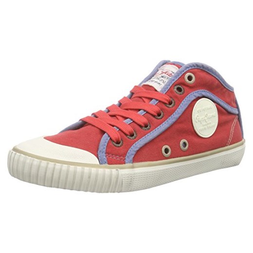 Buty sportowe za kostkę Pepe Jeans London INDUSTRY BASIC16 dla kobiet, kolor: czerwony, rozmiar: 36 czerwony Pepe Jeans 38 Amazon