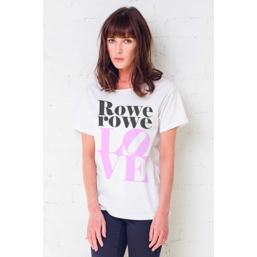 Koszulka damska t-shirt z napisem Rowerowe Love typu oversize ROWEROWE LOVE GAU GREAT AS YOU