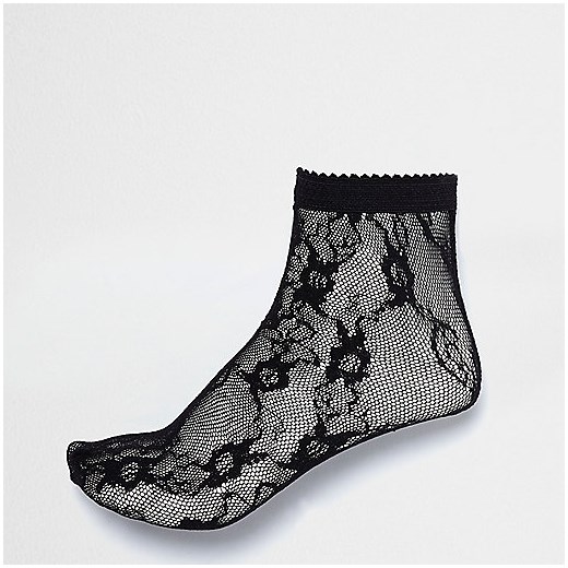 Black lace socks 