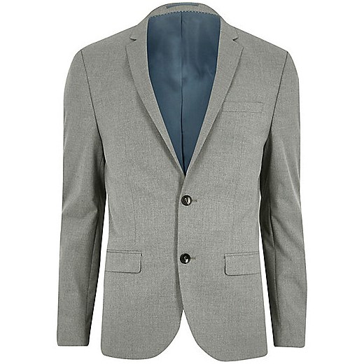 Light grey skinny suit trousers 