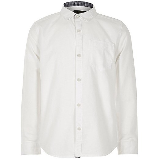 Boys white casual Oxford shirt   River Island  