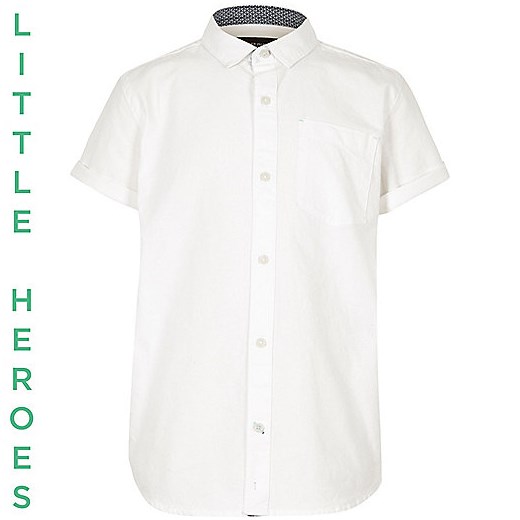 Boys white short sleeve Oxford shirt  River Island   