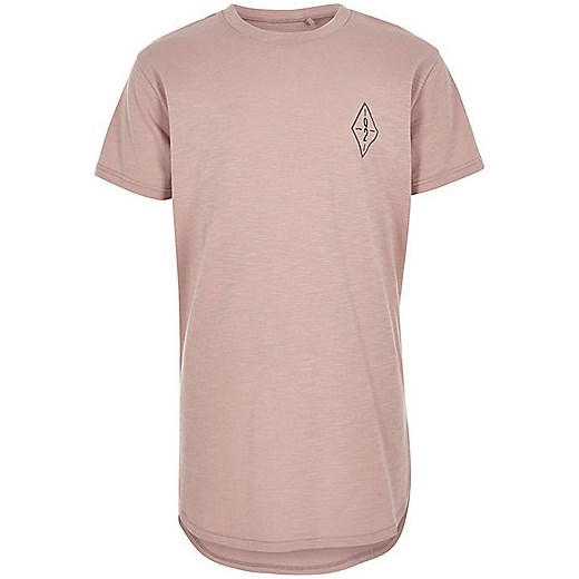 Boys pink graphic print T-shirt 
