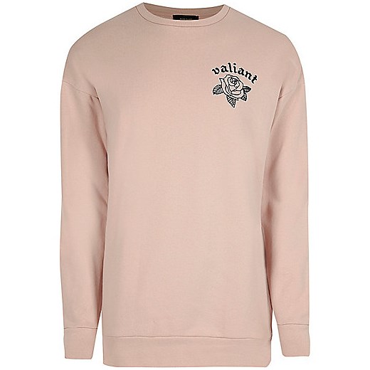 Pink back print sweatshirt 