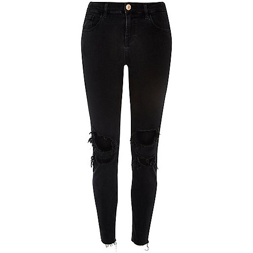 Black ripped Alannah relaxed skinny jeans 