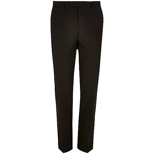 Black slim suit trousers 