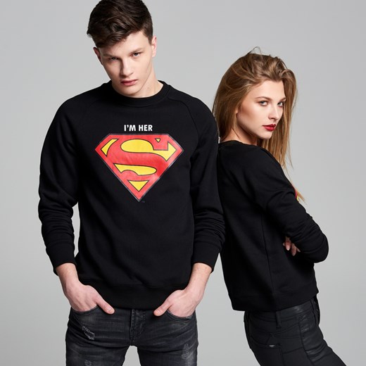 Cropp - Bluza superman dla niego - Czarny Cropp czarny XL 