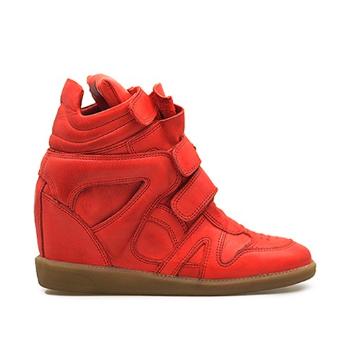 Sneakersy Carinii B3400-045 Czerwone lico
