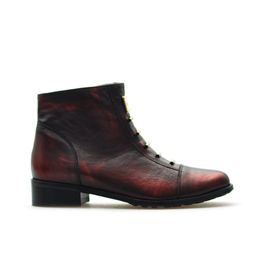 Botki Eksbut 66-4088-F95 Bordowe/Czarne lico