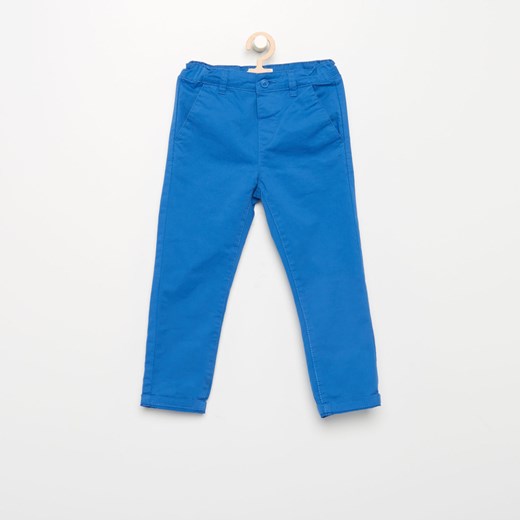 Reserved - Gładkie spodnie - Niebieski niebieski Reserved 122 