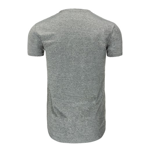 T-shirt męski z nadrukiem antracytowy (rx1752)   XL DSTREET