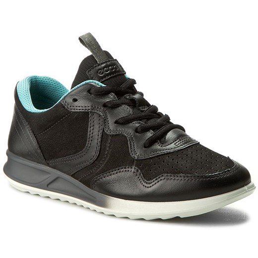 Sneakersy ECCO - Genna 28354351052 Black/Black Ecco czarny 38 eobuwie.pl