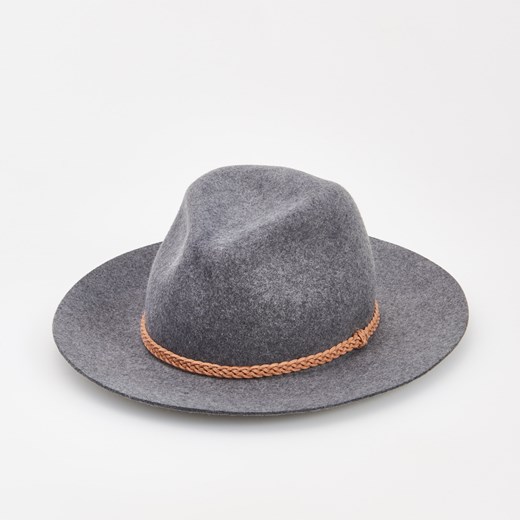 Reserved - Wełniany kapelusz - Szary szary Reserved M 