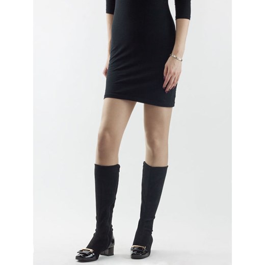 Czarne Kozaki Nieocieplane Lycra Sagan CoZaButy Sagan 40 CoZaButy.pl okazyjna cena