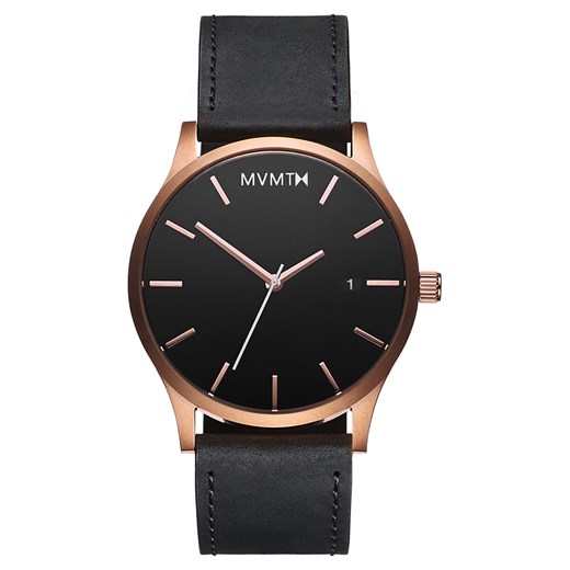 ZEGAREK MVMT CLASSIC ROSE GOLD/BLACK LEATHER