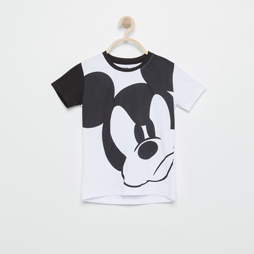 Reserved - T-shirt mickey mouse - Biały Reserved szary 110 