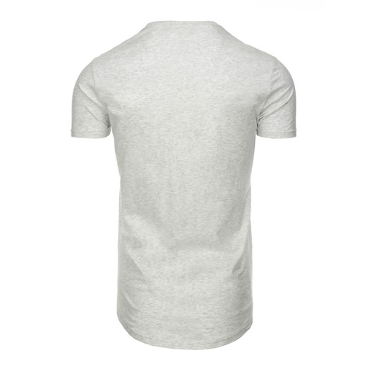 T-shirt męski z nadrukiem szary (rx1788)   XXL DSTREET