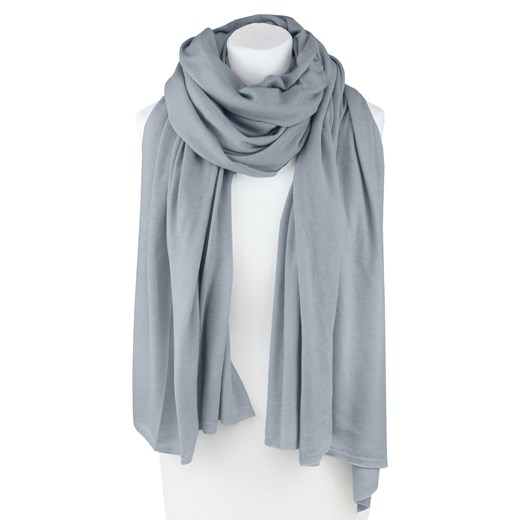Szalik/chusta niebieski Minou Cashmere gładki